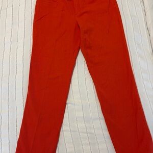 Banana Republic Women's Red Cropped Sloan Pants size 2